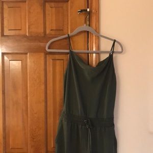 Calvin Klein olive green jogger jumpsuit